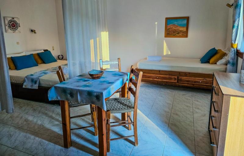 Spacious Studio with Semi-Private Bedroom & Pool-View Terrace